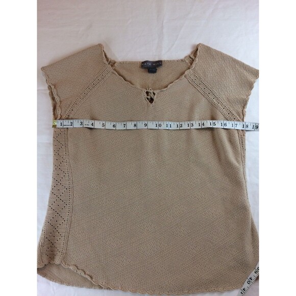 Kate Hill Womens Sweater Blouse Size Large Knit Minimalist Simple Clean Modern - Picture 9 of 12